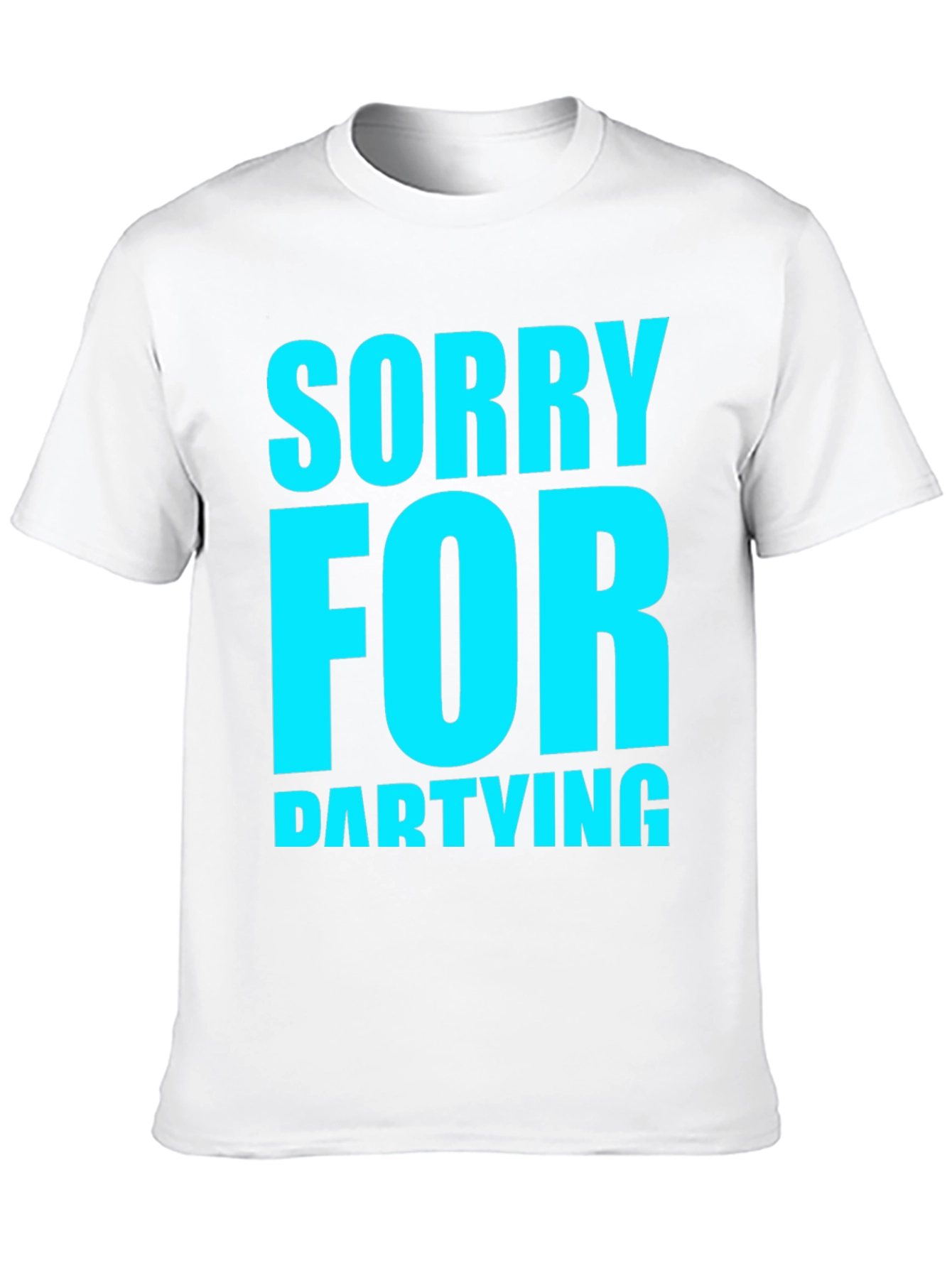 Sorry For Partying Black Graphic Tee