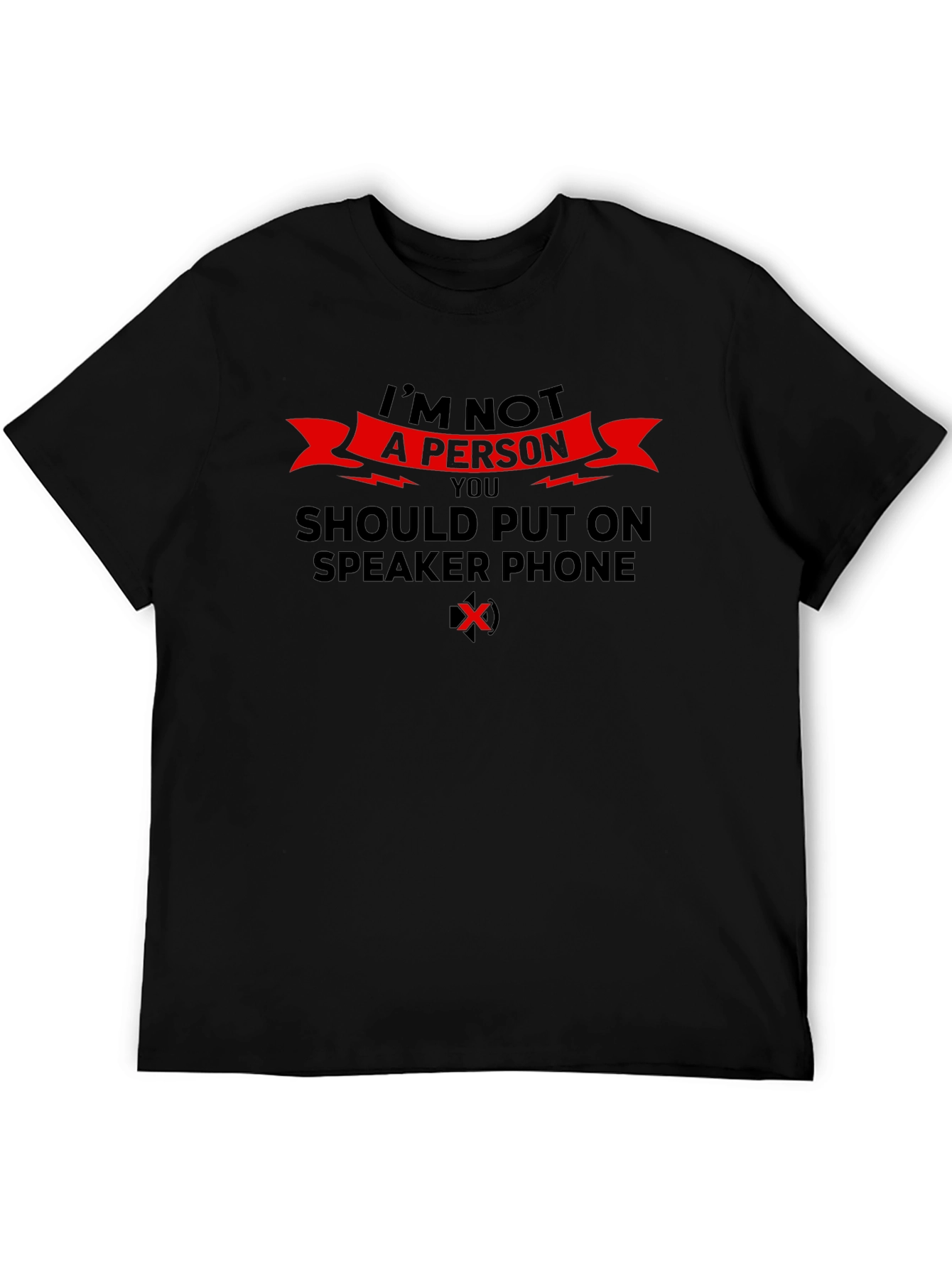 Speaker Phone T-Shirt Sarcastic Novelty Tee