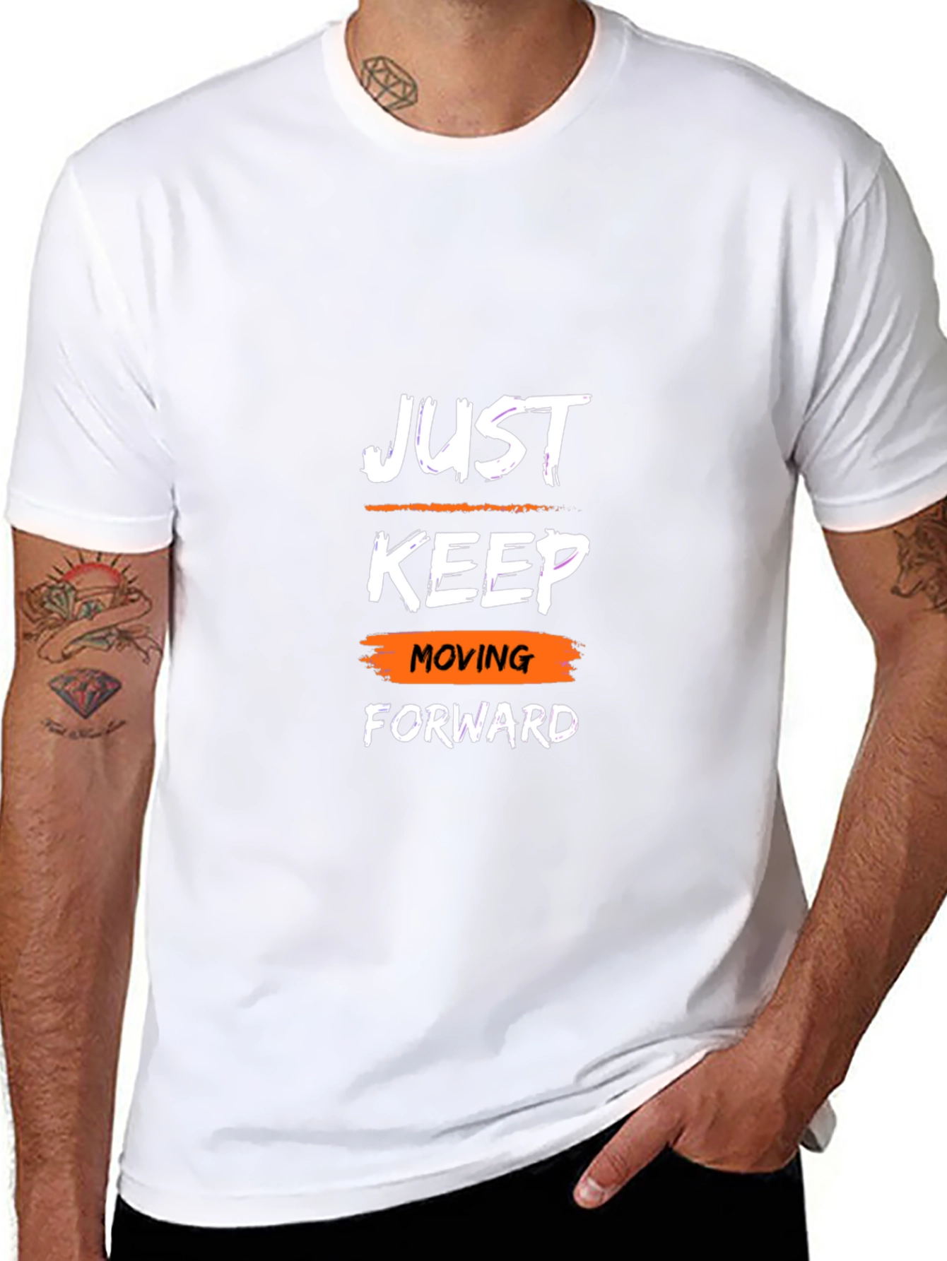 Motivational T-Shirt: Just Keep Moving Forward