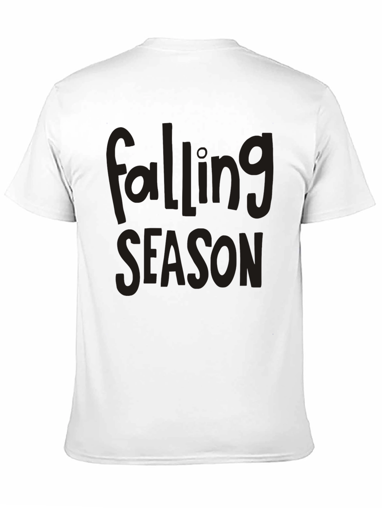 Falling Season Graphic Tee - Black