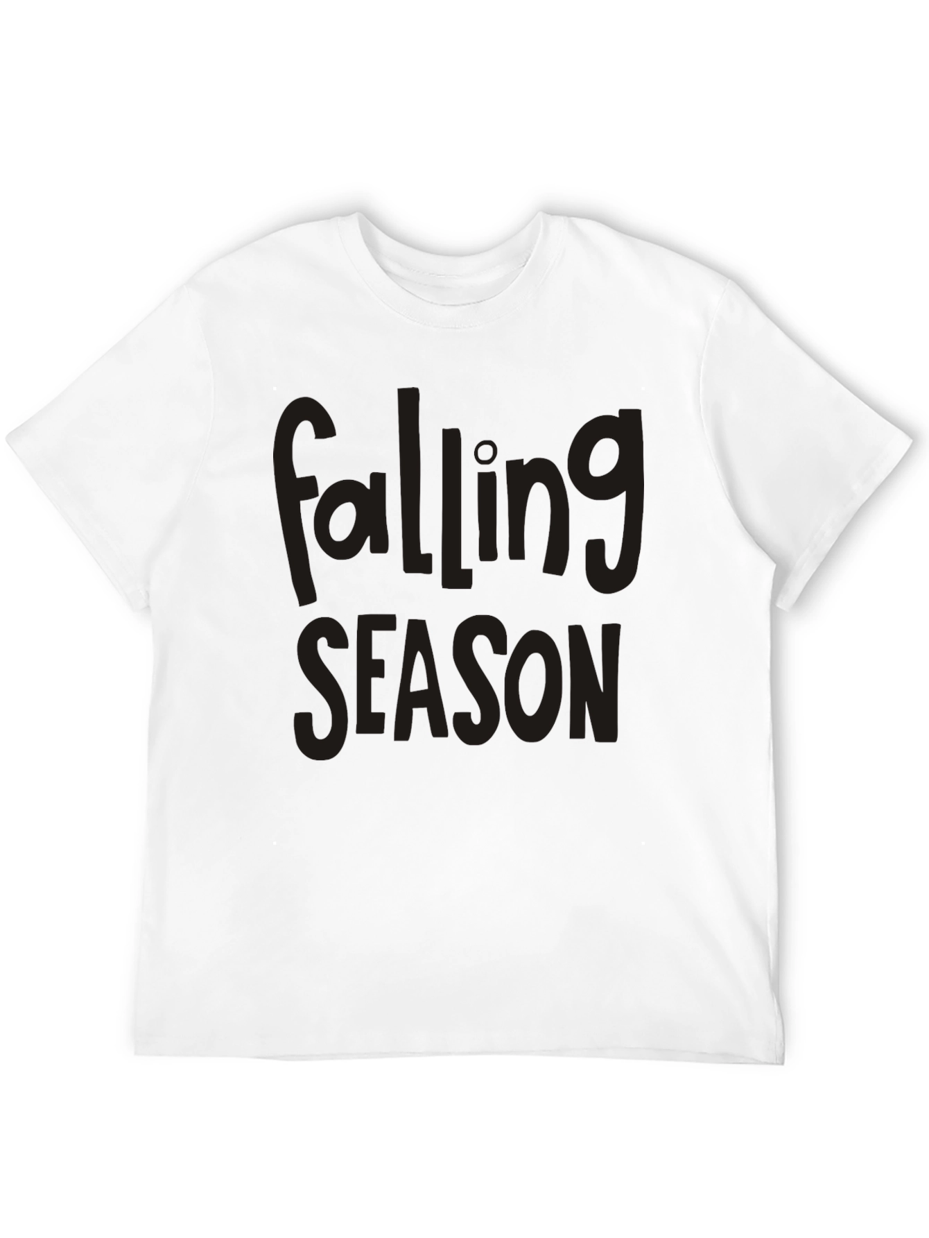 Falling Season Graphic Tee - Black