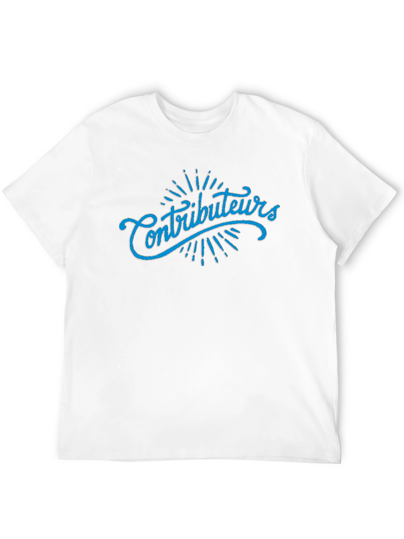 Contributors T-Shirt - Stylish Black Tee