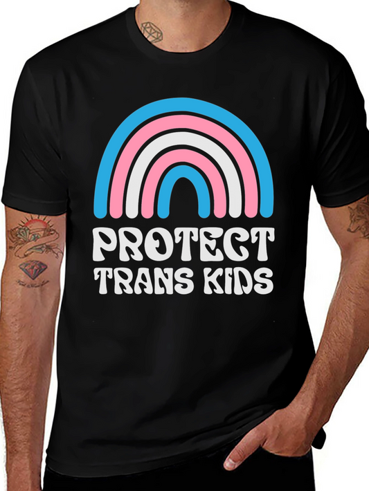 Protect Trans Kids T-Shirt: Equality Rainbow Design