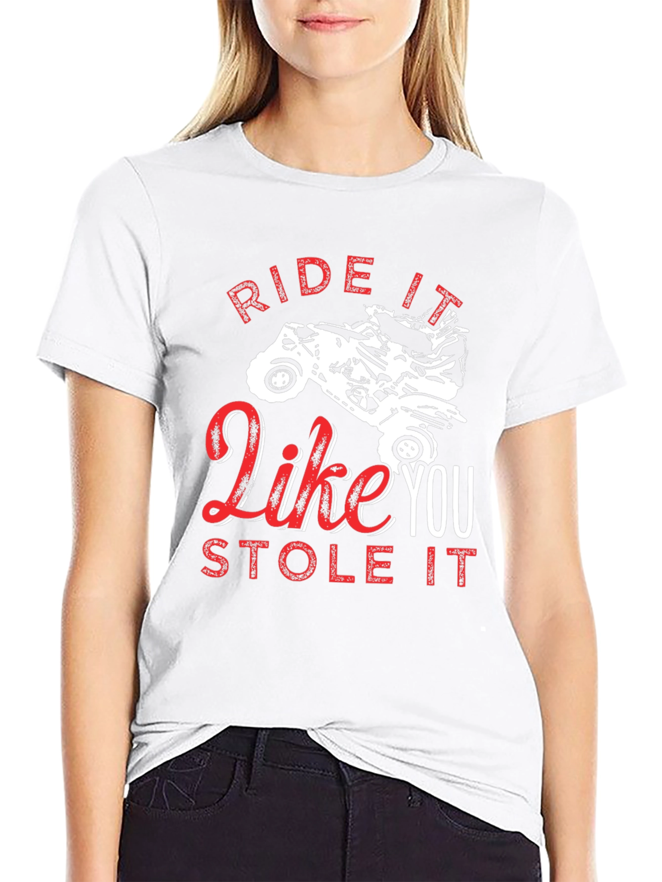 Ride it Like You Stole It Black Tee