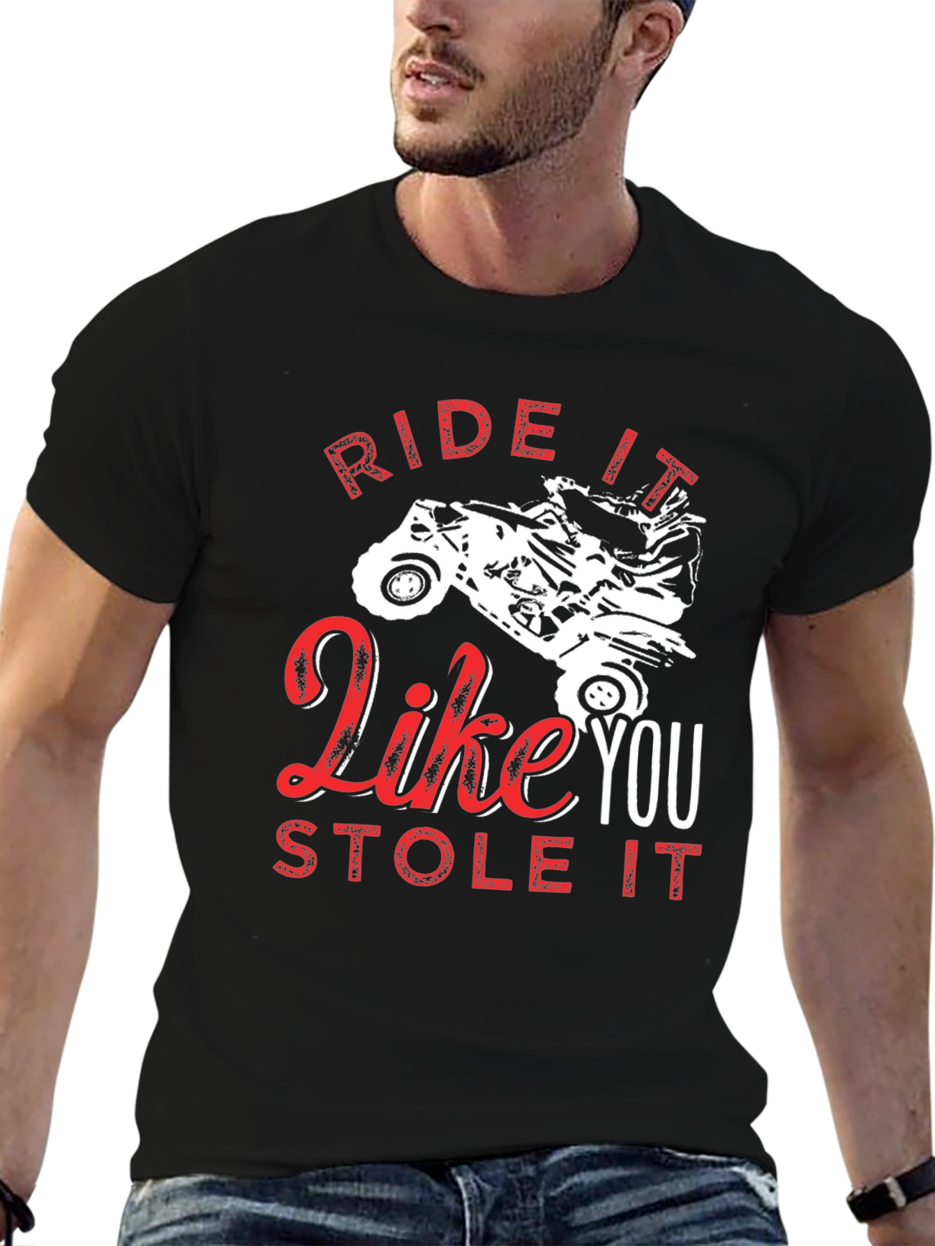Ride it Like You Stole It Black Tee