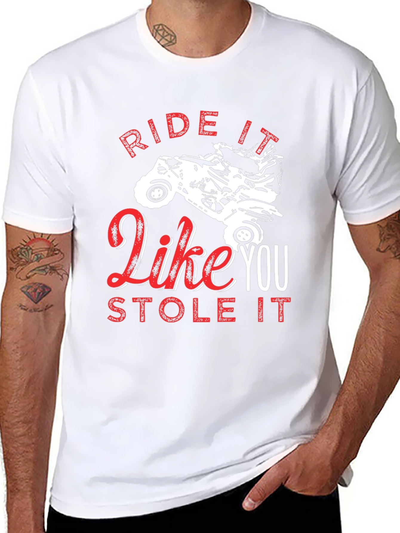 Ride it Like You Stole It Black Tee