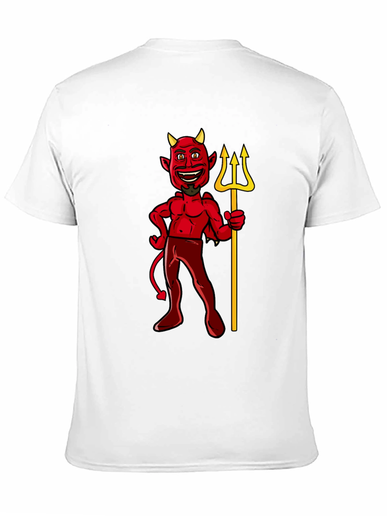 Devil Graphic Tee - Black Cotton T-Shirt