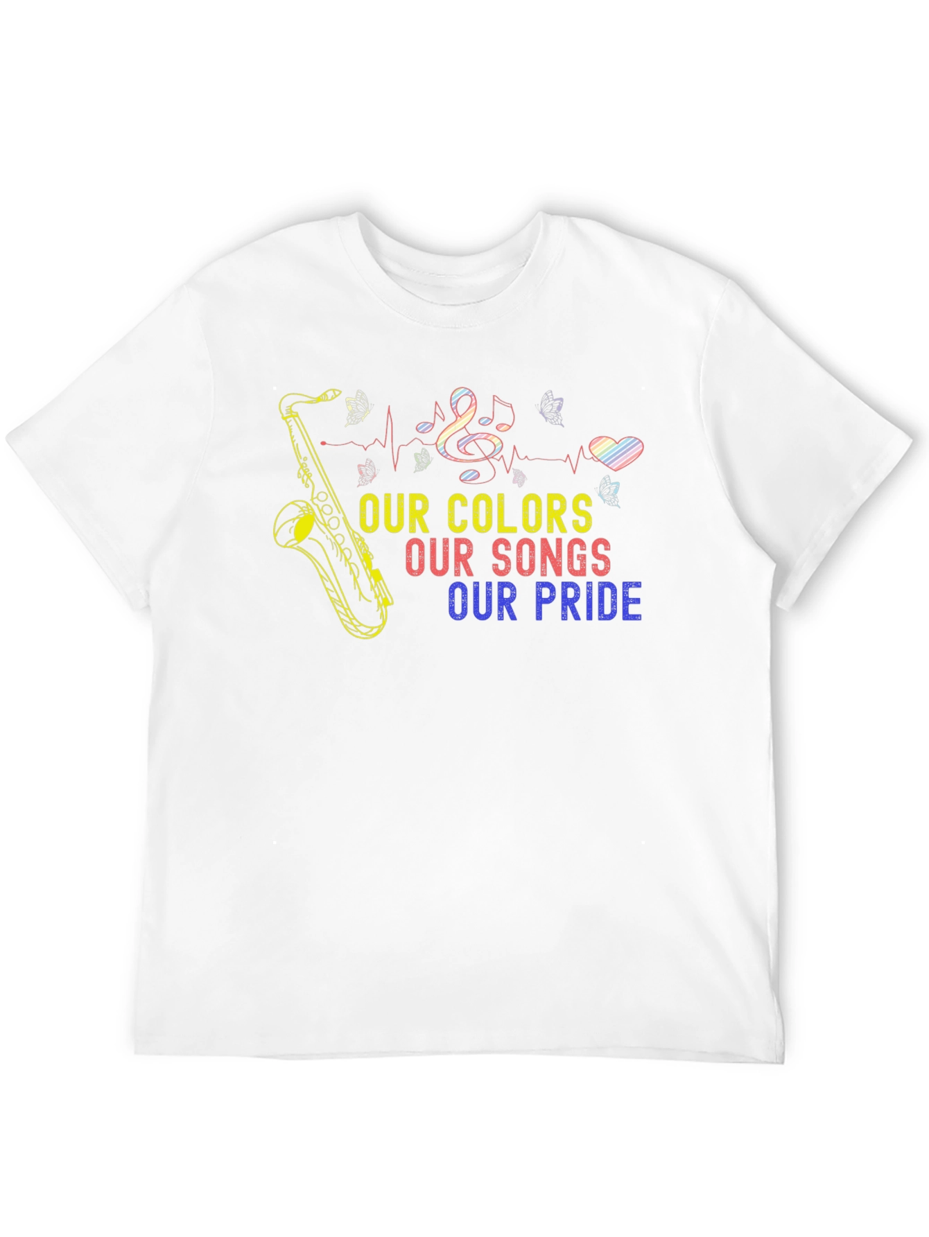 Pride Colors Music T-Shirt