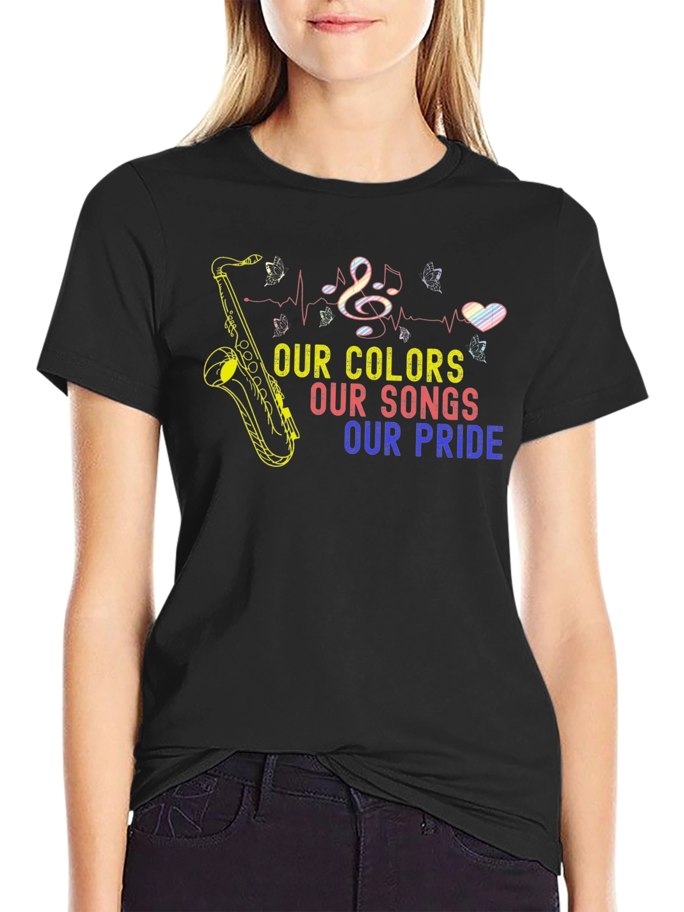 Pride Colors Music T-Shirt