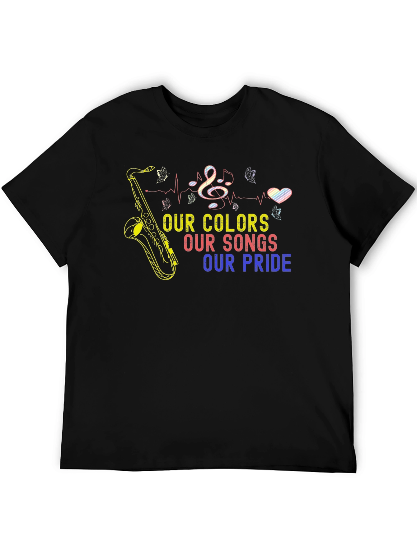 Pride Colors Music T-Shirt