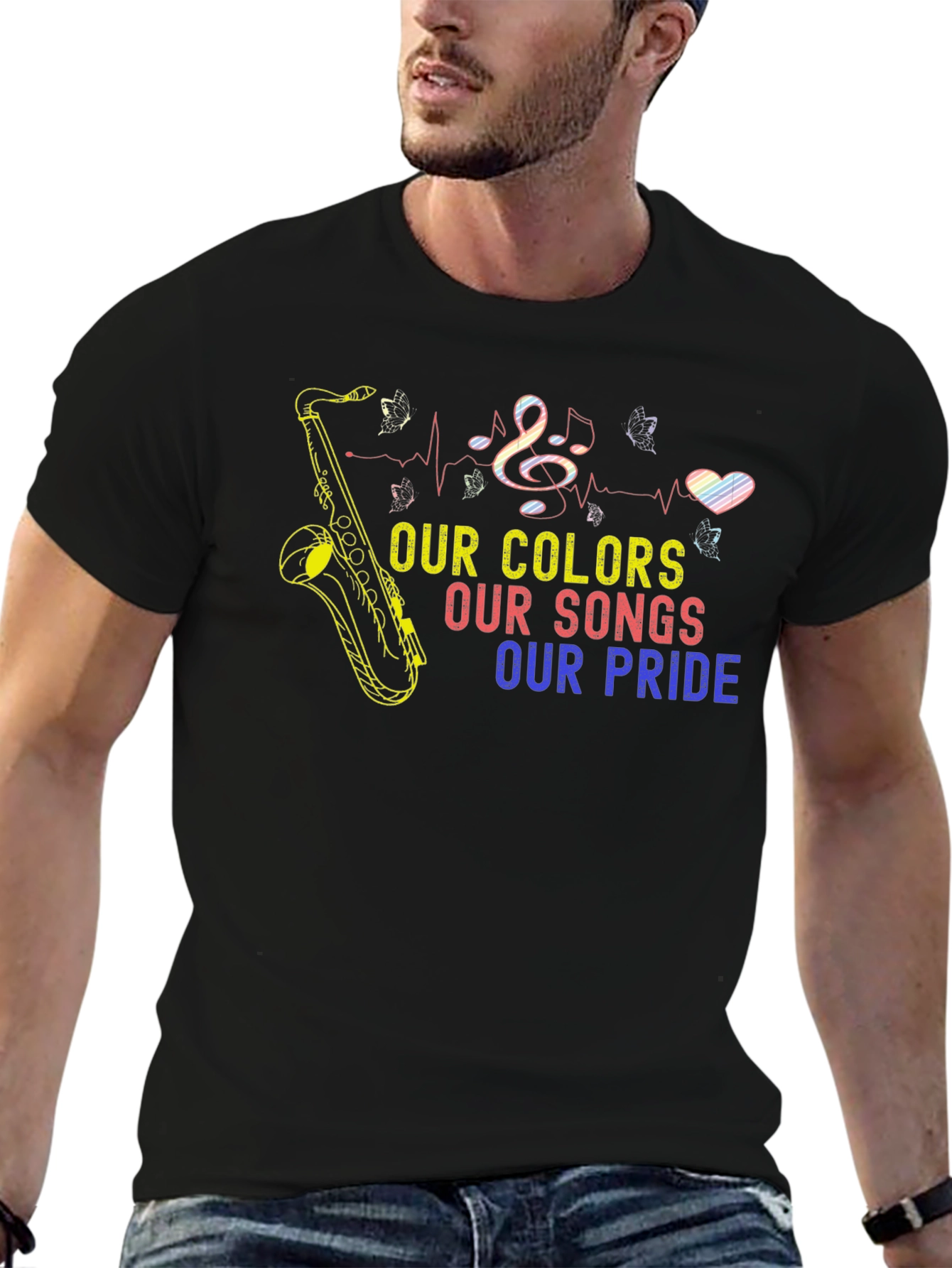 Pride Colors Music T-Shirt