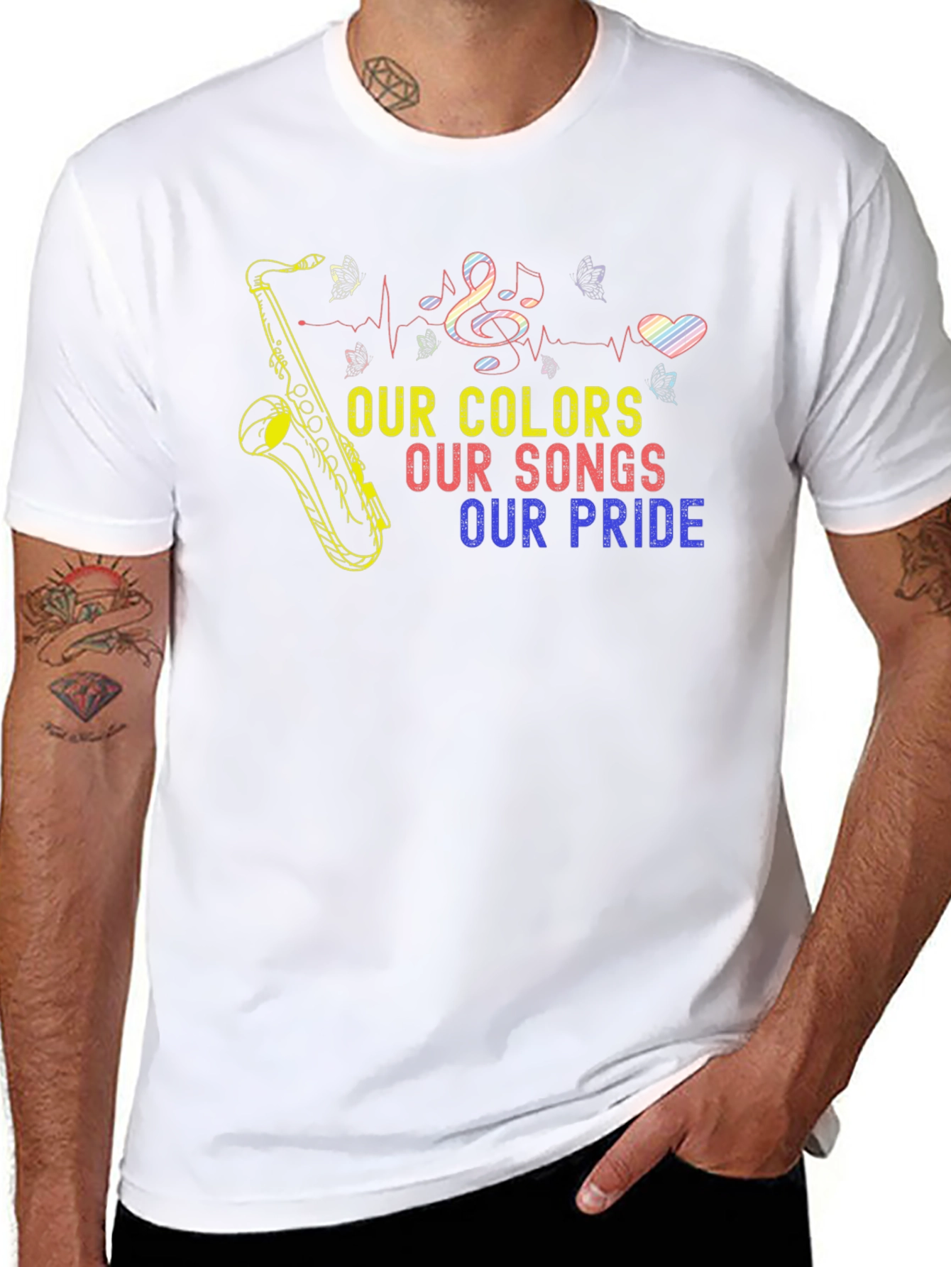Pride Colors Music T-Shirt