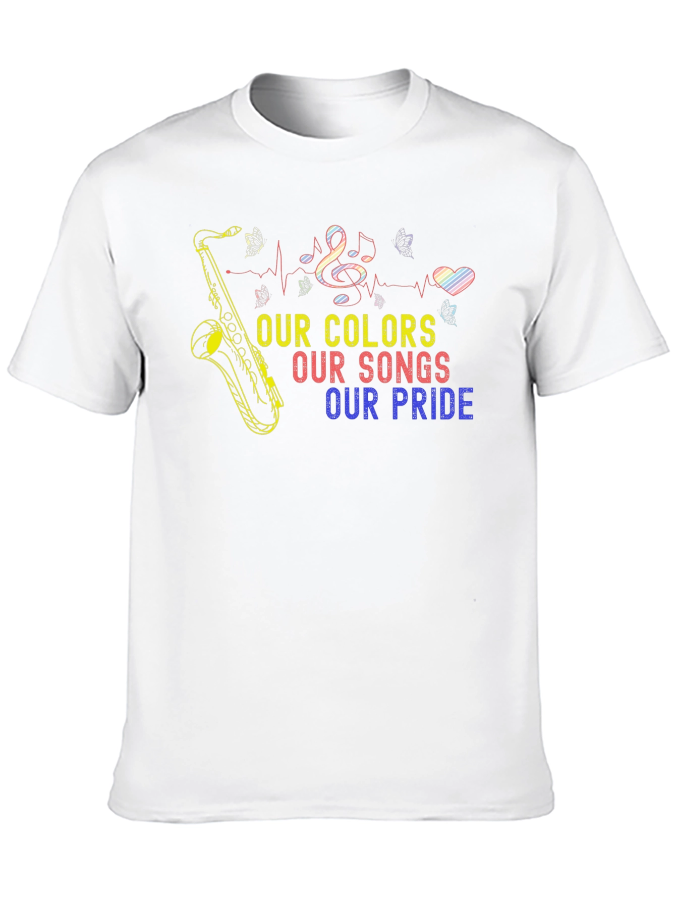 Pride Colors Music T-Shirt