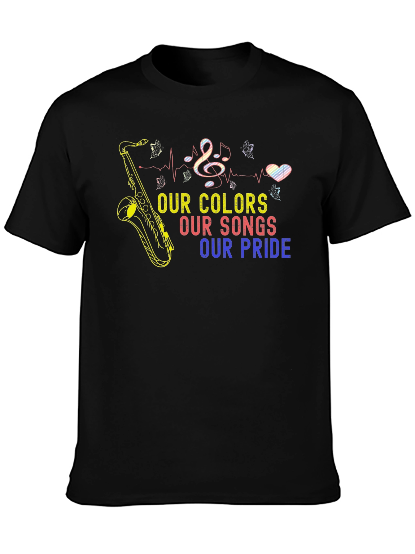 Pride Colors Music T-Shirt