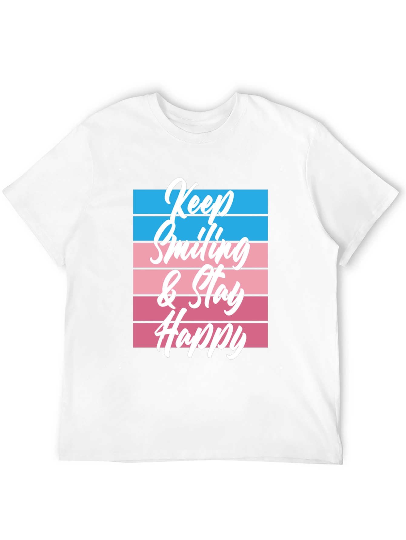 Keep Smiling Graphic Tee - Black