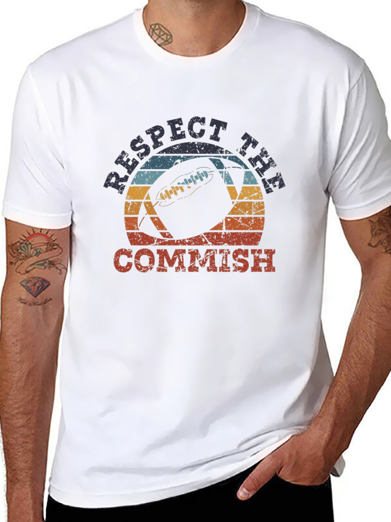 Respect the Commish Football Graphic Tee