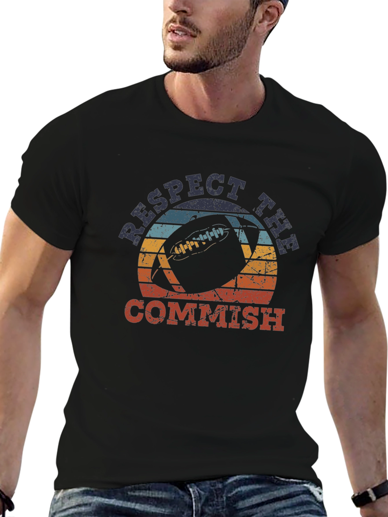Respect the Commish Football Graphic Tee