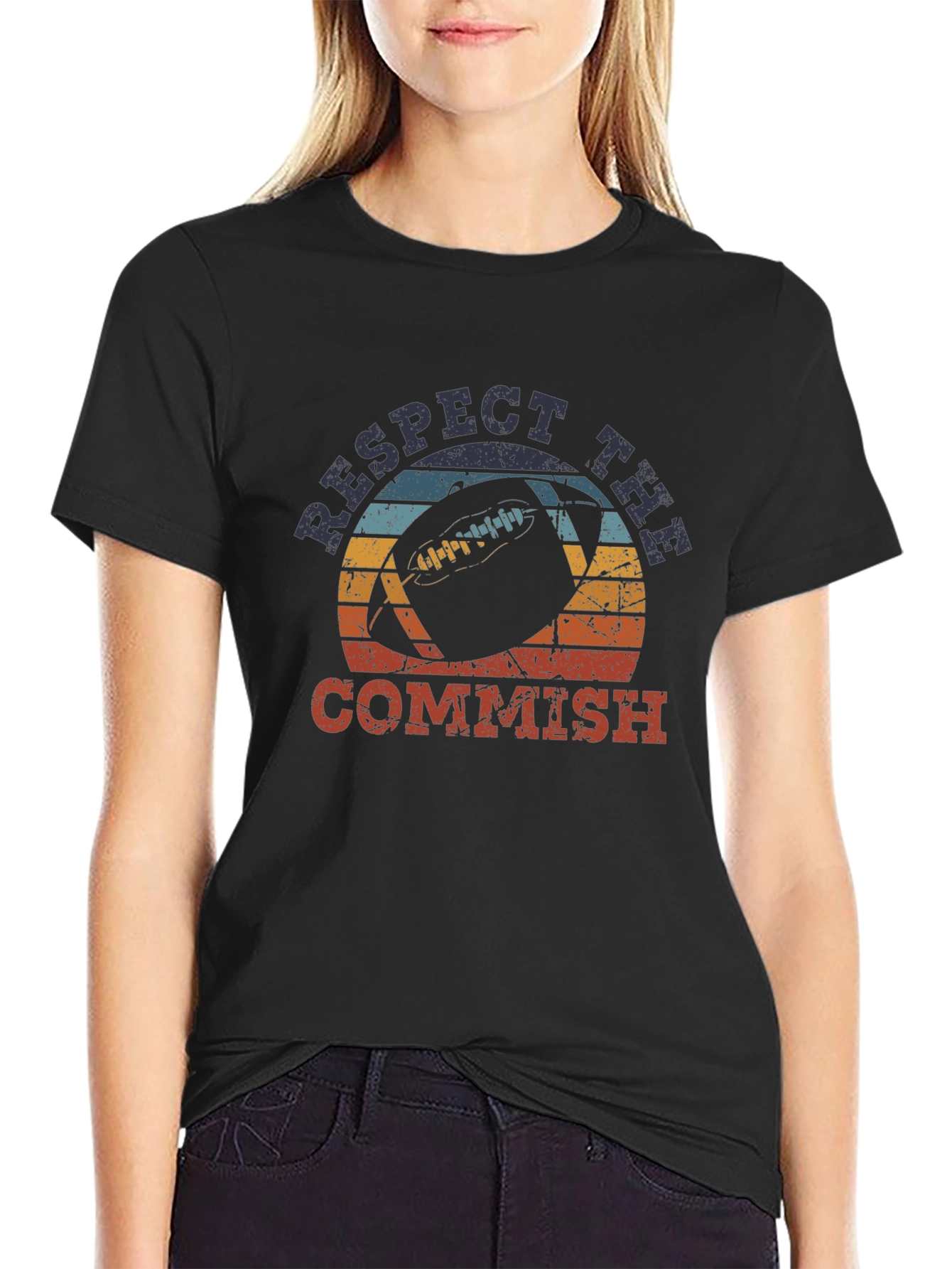 Respect the Commish Football Graphic Tee
