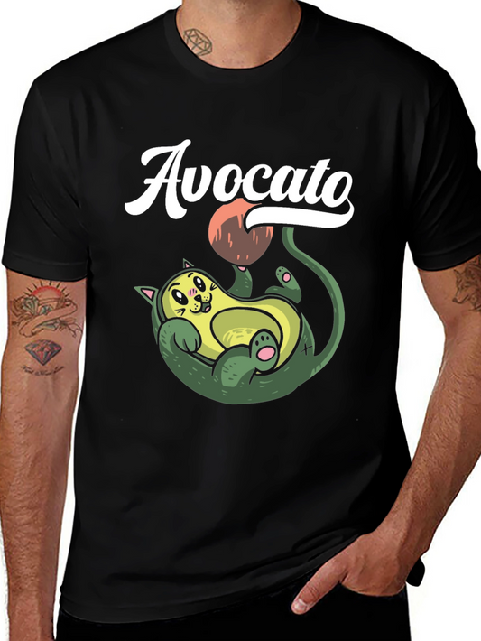 Avocato T-Shirt: Funny Cat Avocado Pun Tee