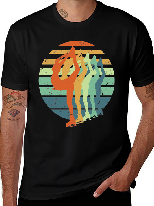 Retro Ice Skater T-Shirt - Vintage Style