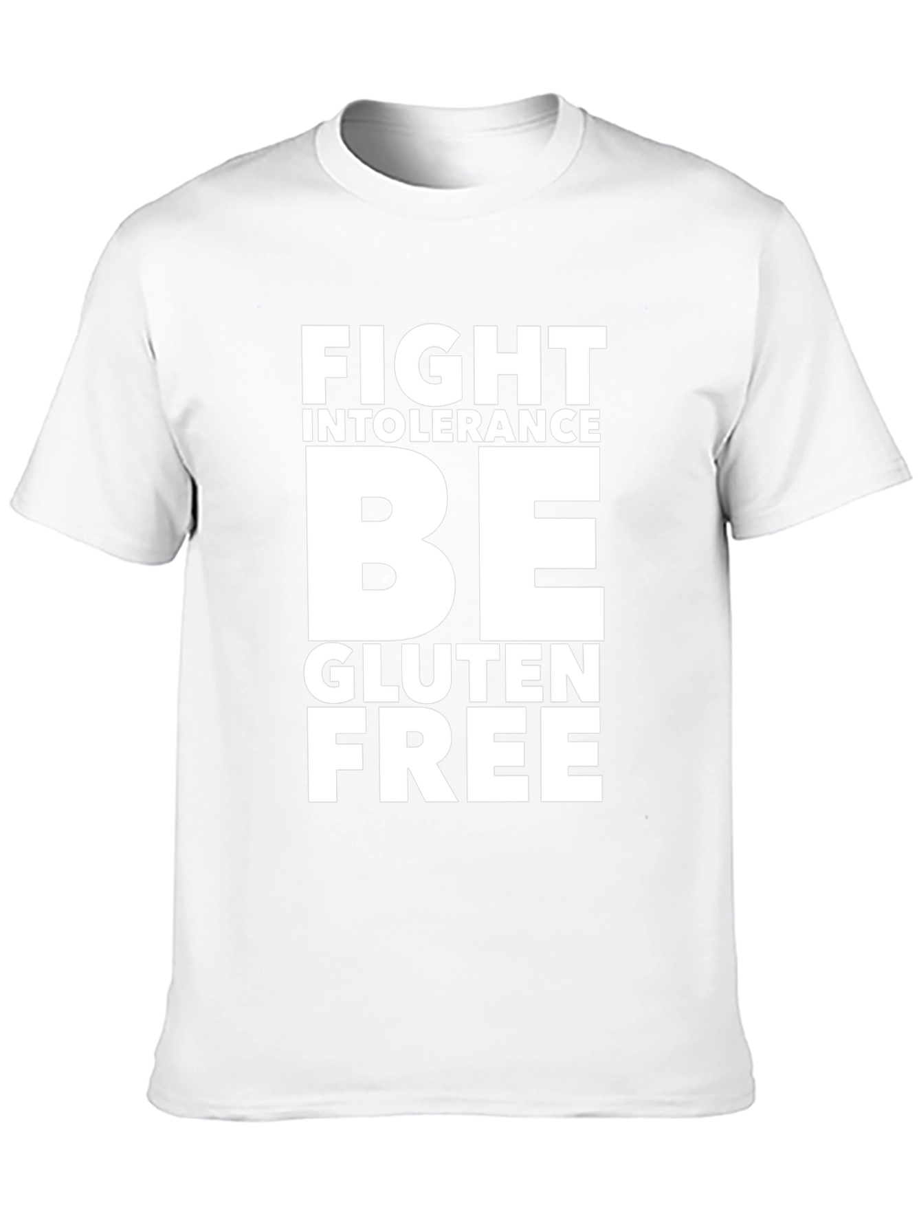 Fight Intolerance Be Gluten Free Black Graphic Tee