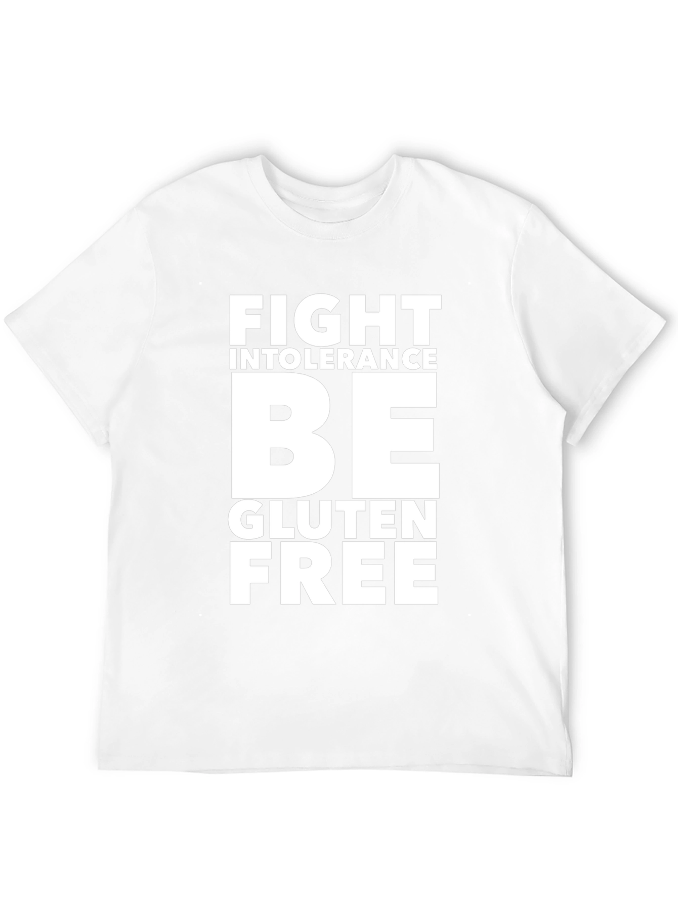 Fight Intolerance Be Gluten Free Black Graphic Tee