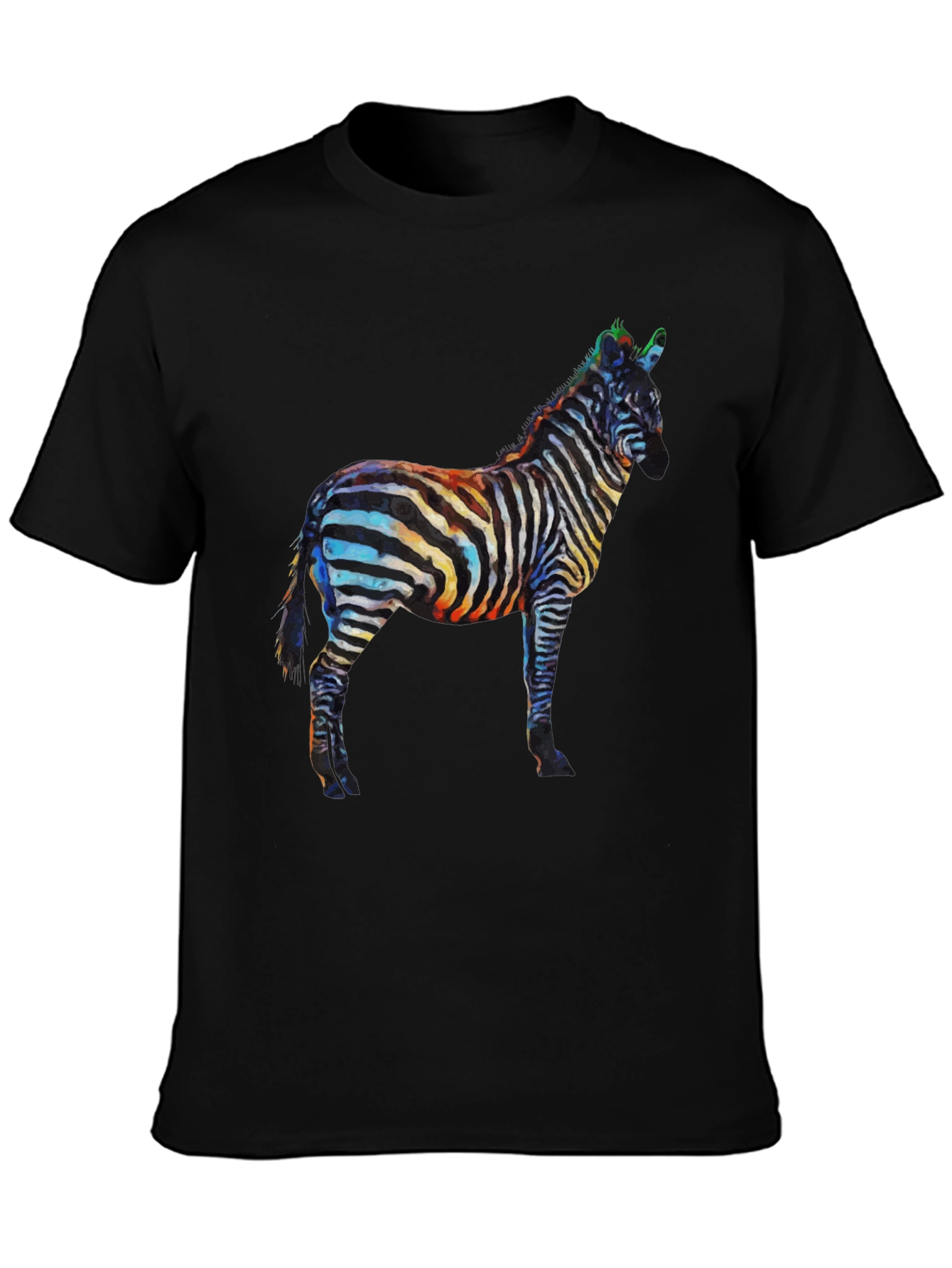 Zebra Graphic Black T-Shirt