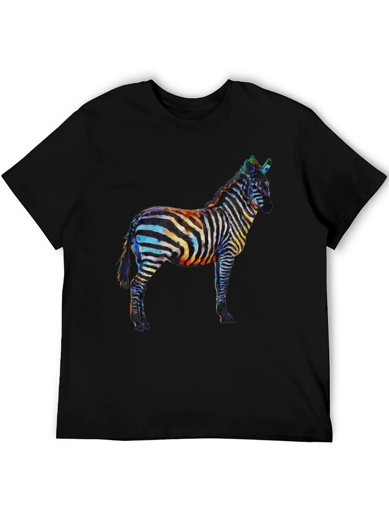 Zebra Graphic Black T-Shirt
