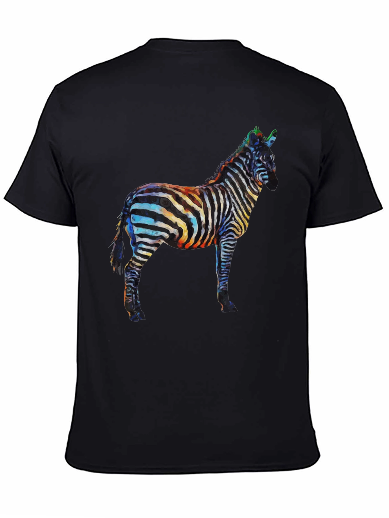 Zebra Graphic Black T-Shirt