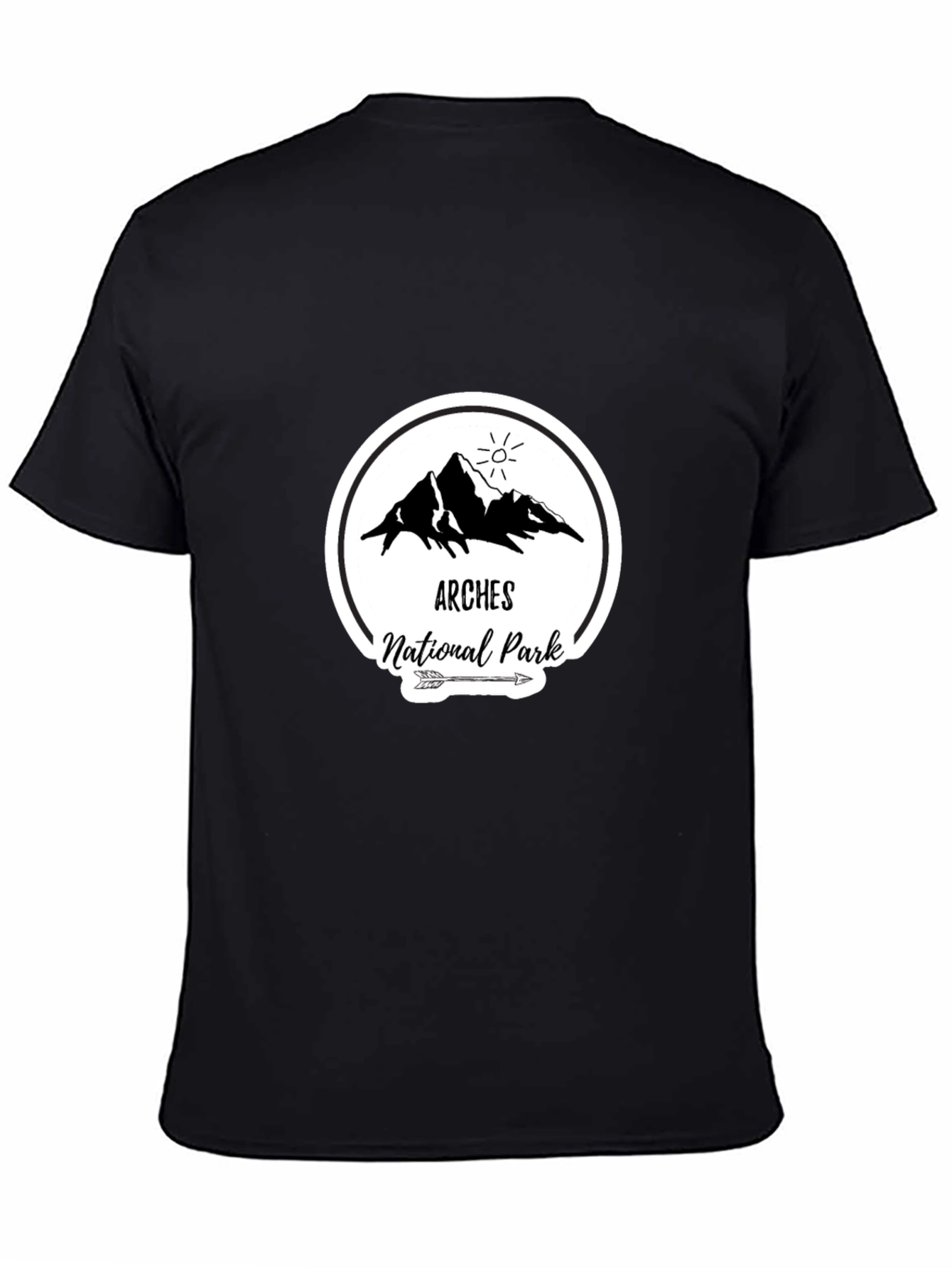 Arches National Park Black T-Shirt