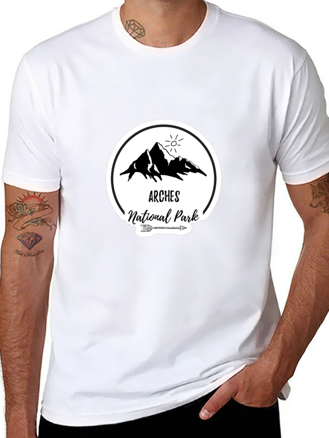 Arches National Park Black T-Shirt