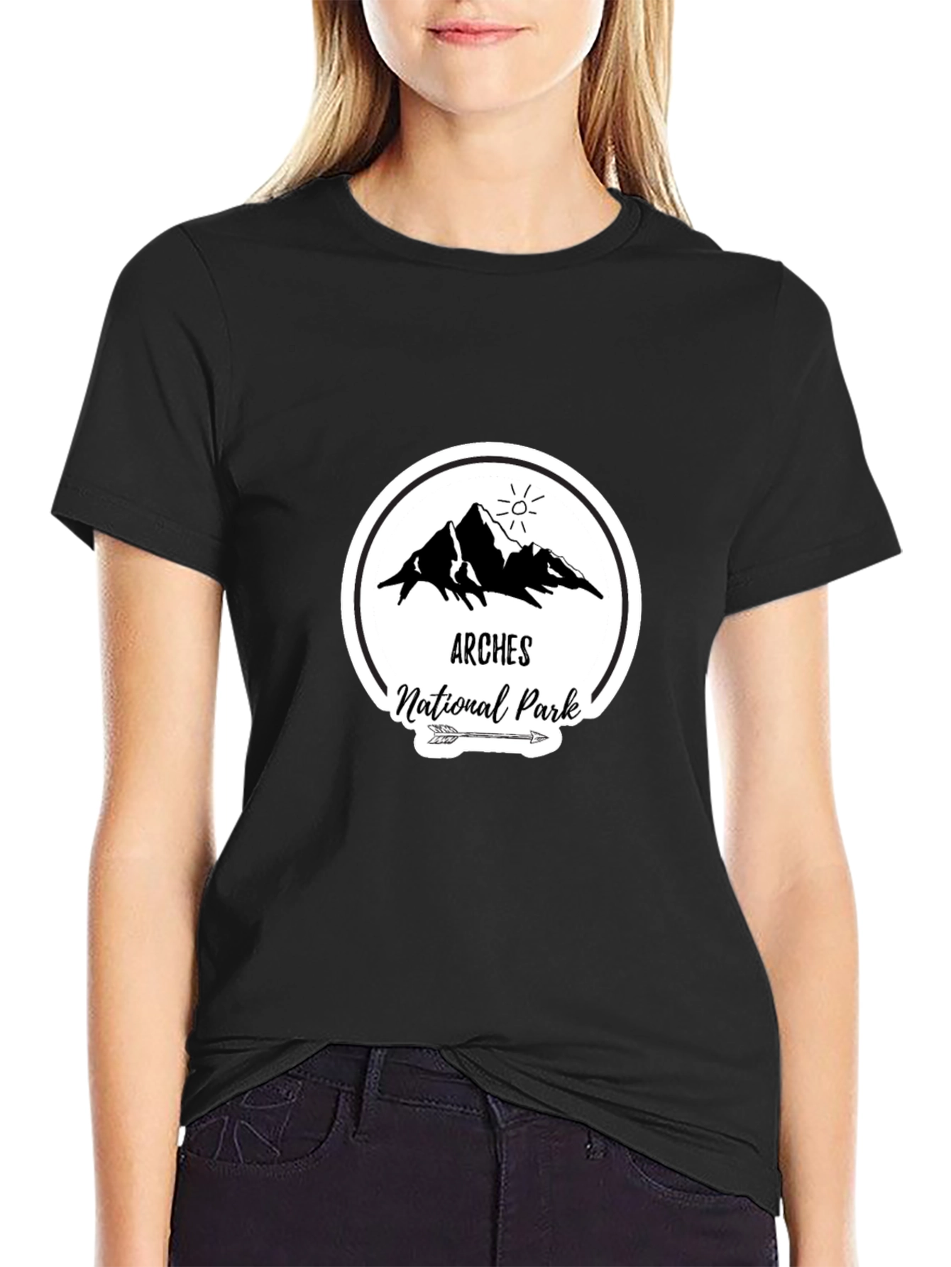 Arches National Park Black T-Shirt