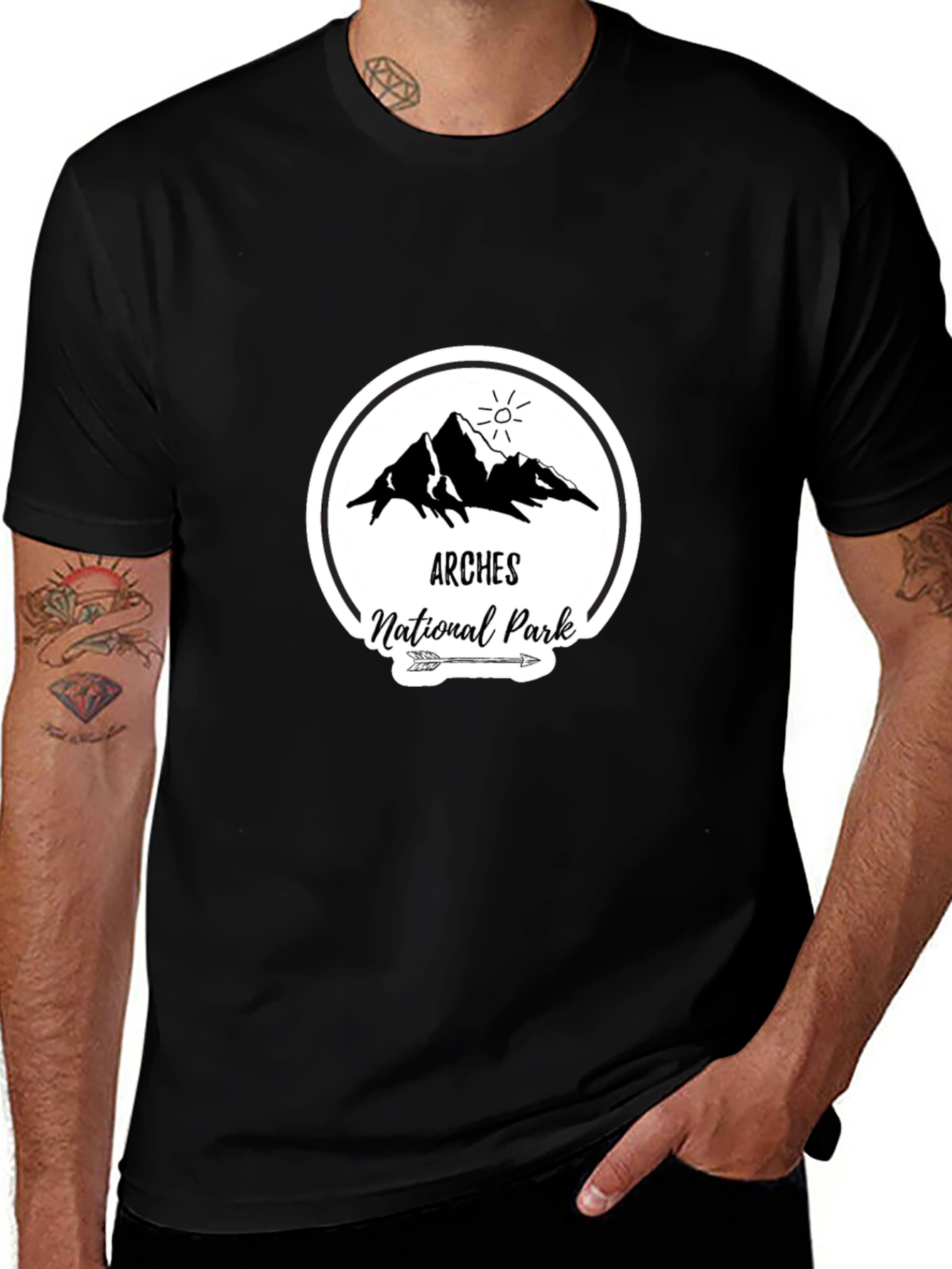 Arches National Park Black T-Shirt