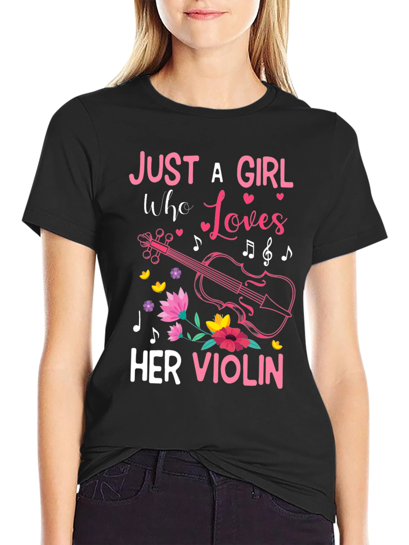 Just A Girl Who Loves Her Violin T-Shirt