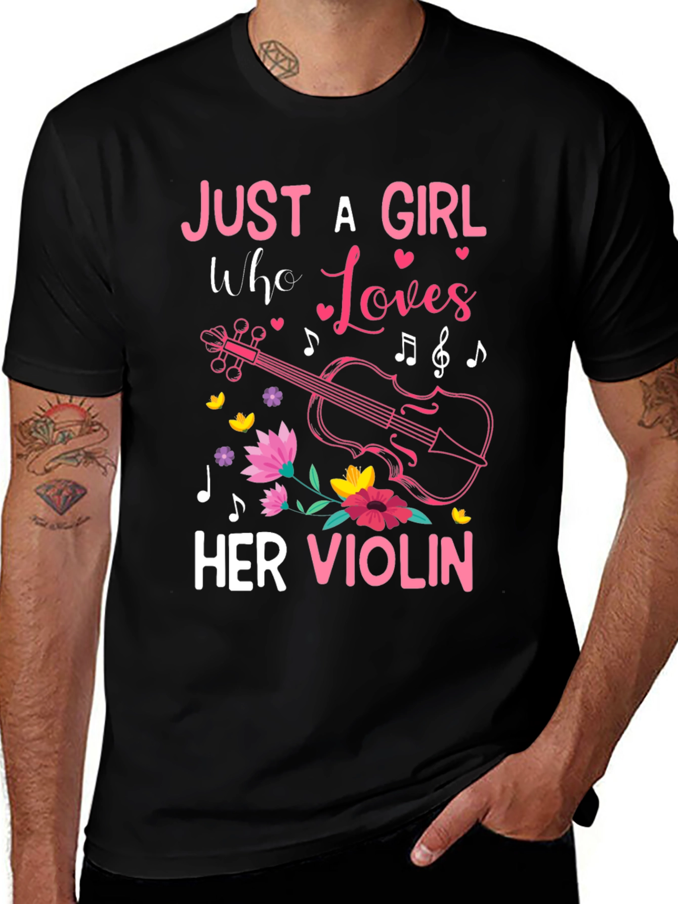 Just A Girl Who Loves Her Violin T-Shirt
