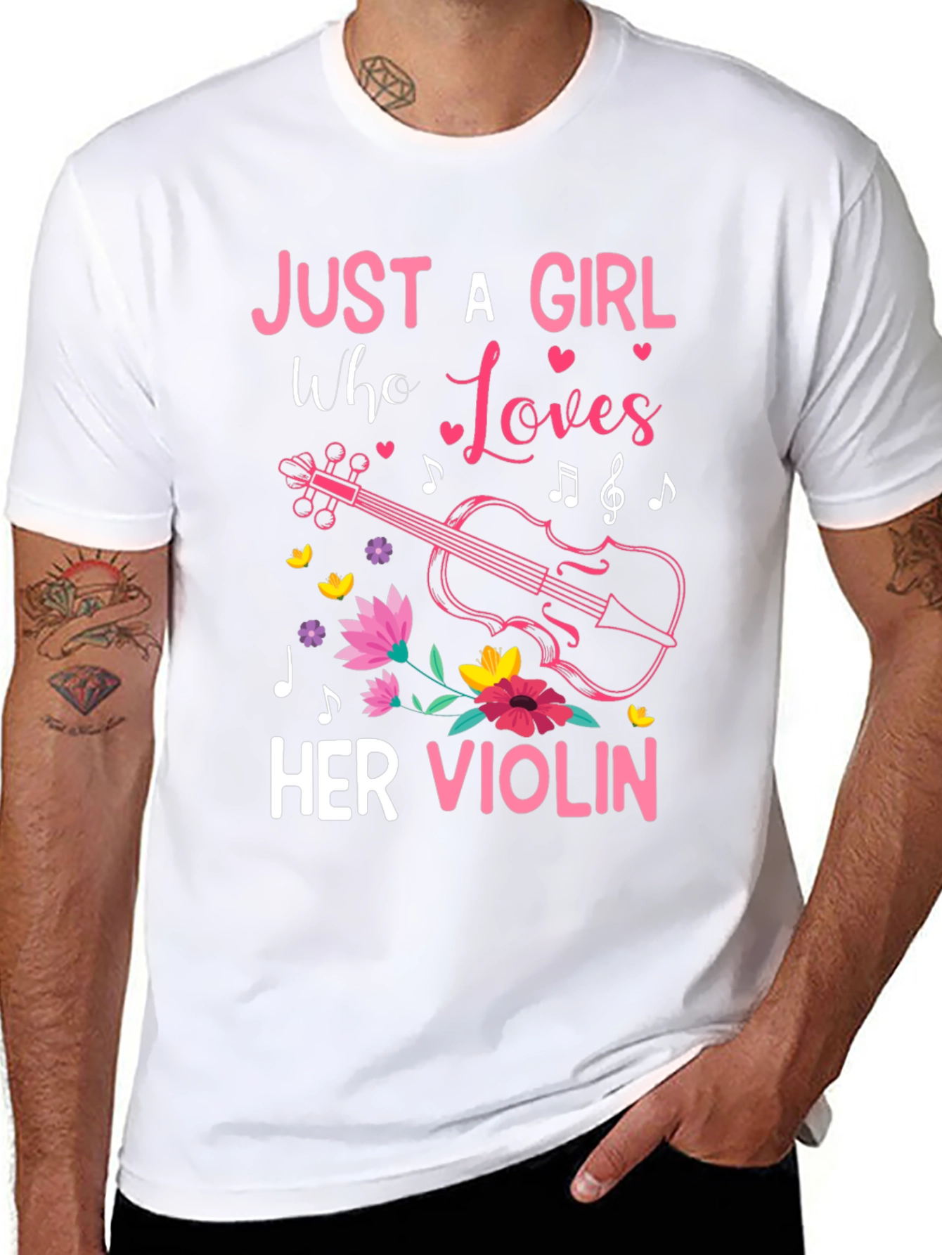 Just A Girl Who Loves Her Violin T-Shirt