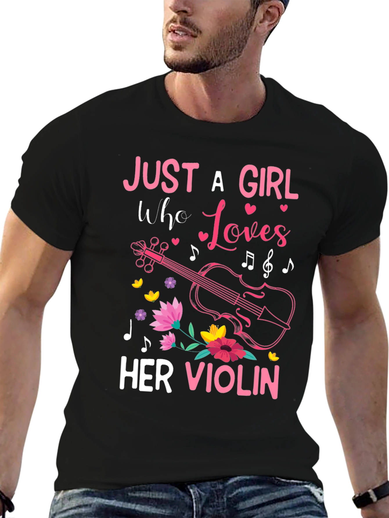 Just A Girl Who Loves Her Violin T-Shirt