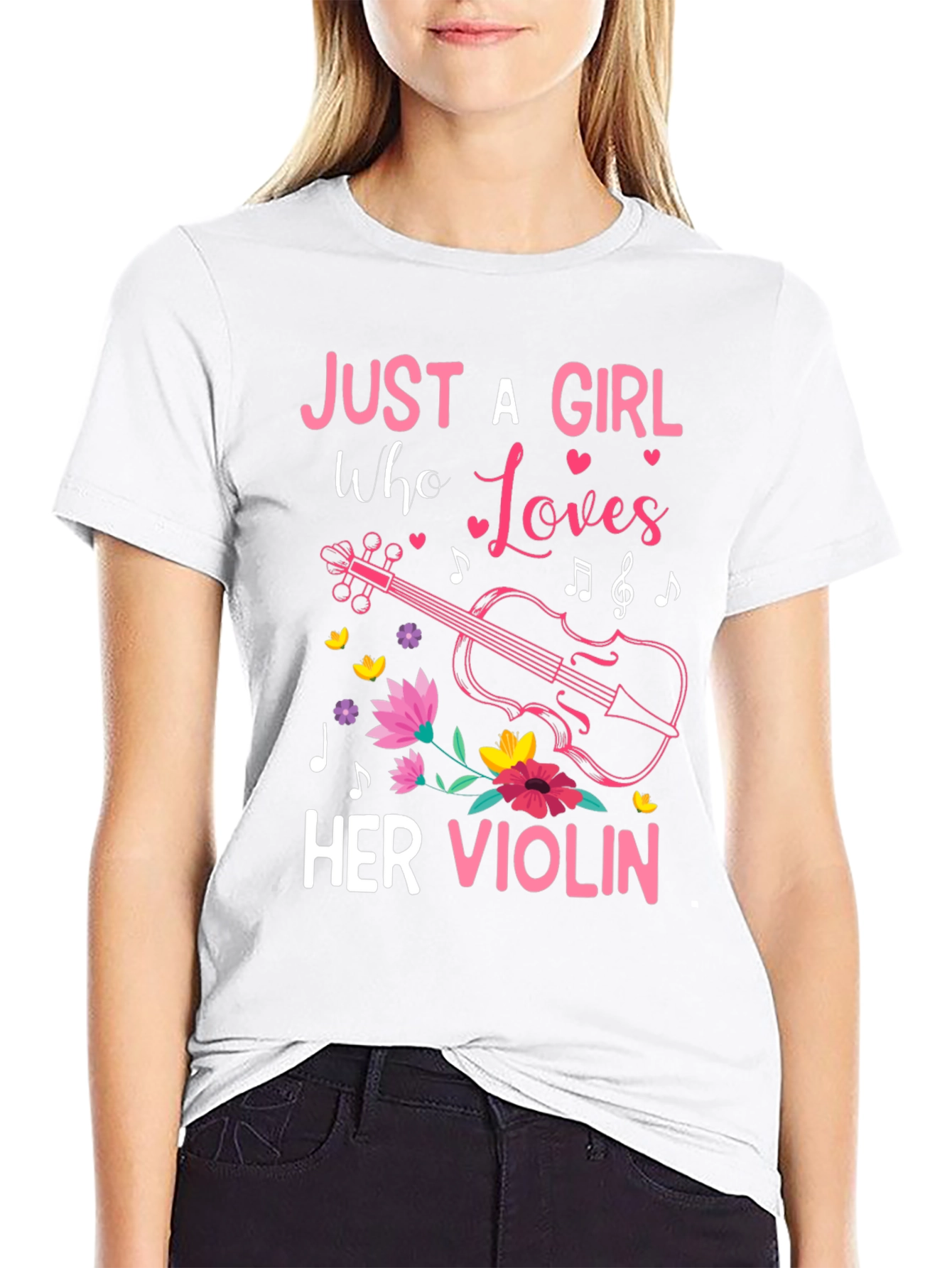 Just A Girl Who Loves Her Violin T-Shirt