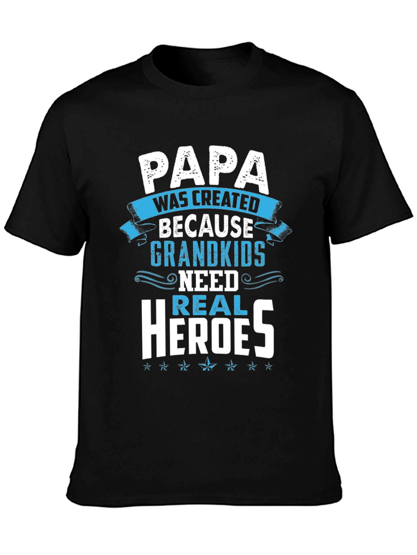 Papa Real Heroes T-Shirt - Grandkids Love