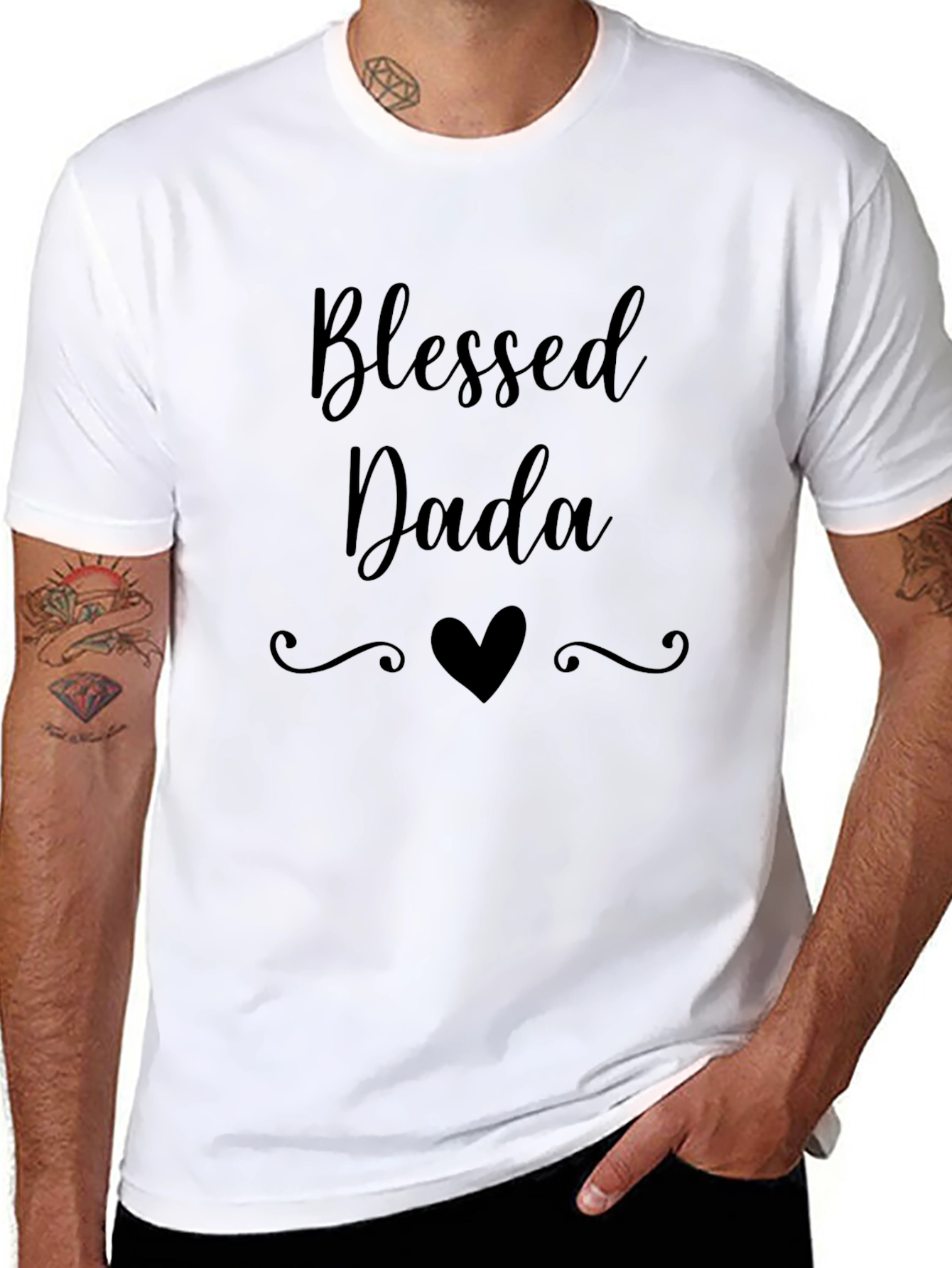 Blessed Dada Graphic T-Shirt - Fathers Day Gift