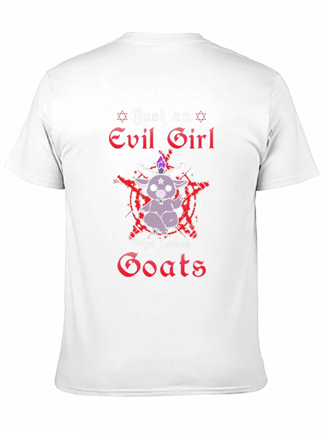 Evil Girl Who Loves Goats Graphic Tee