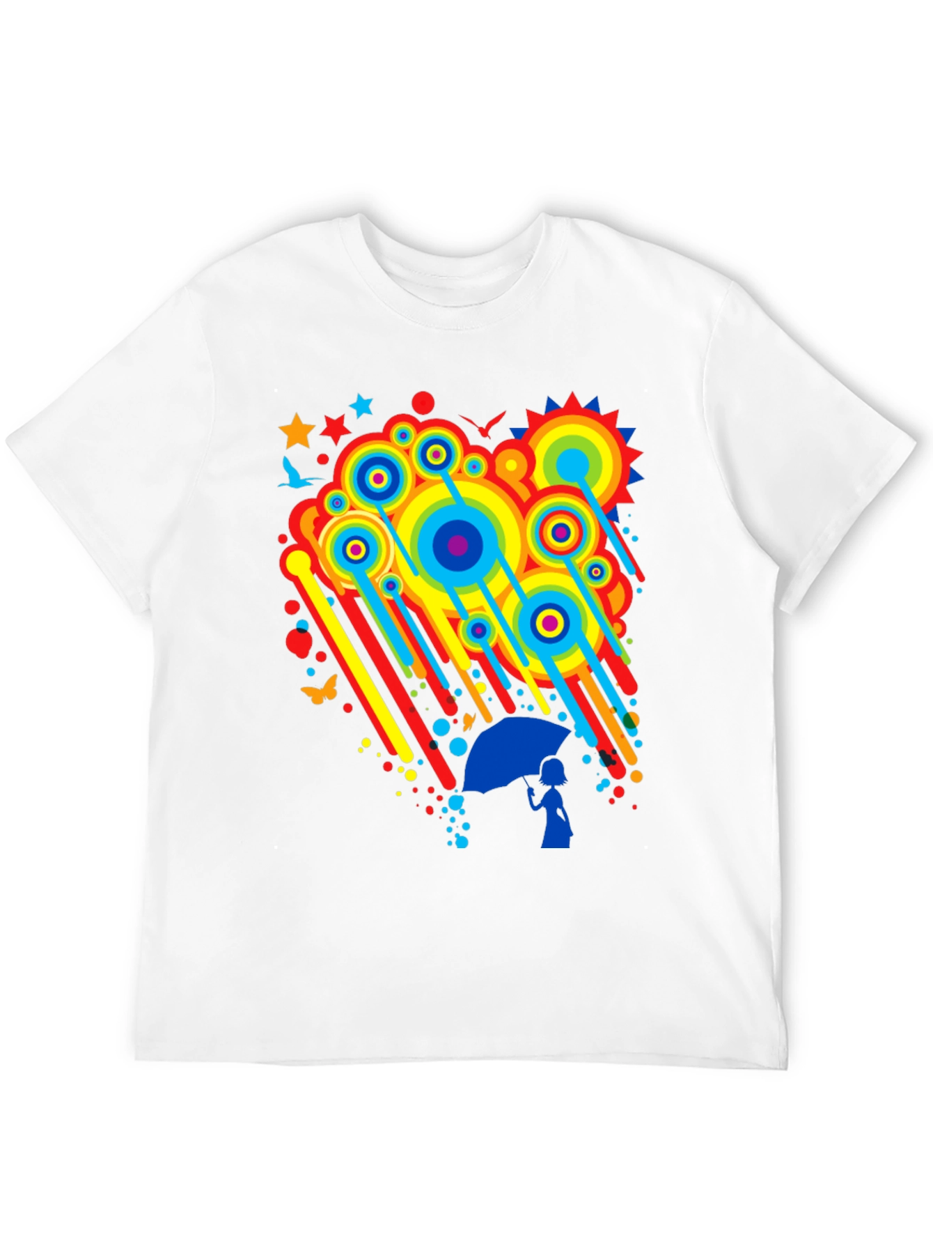 Rainbow Rain Graphic Tee