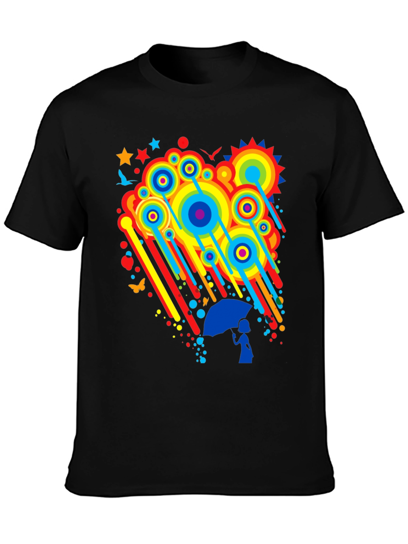 Rainbow Rain Graphic Tee