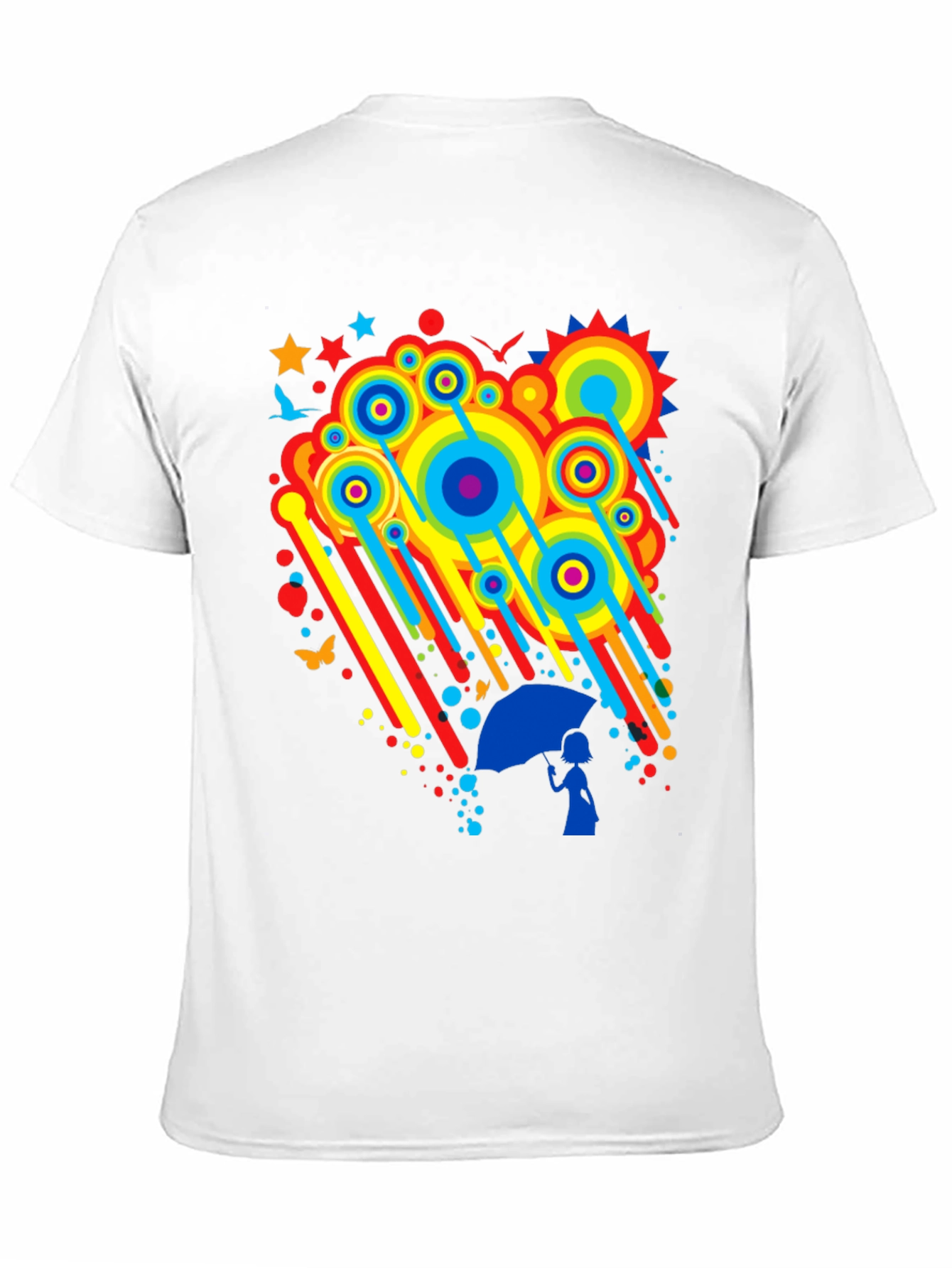 Rainbow Rain Graphic Tee