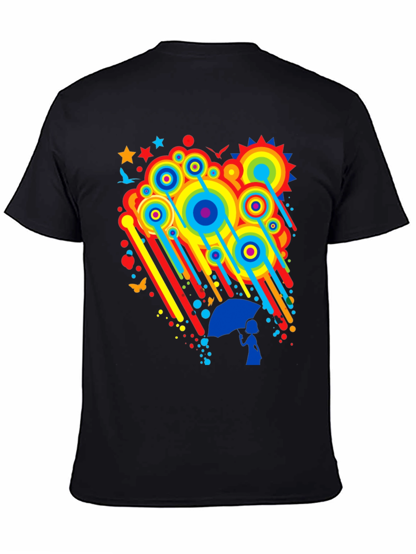 Rainbow Rain Graphic Tee