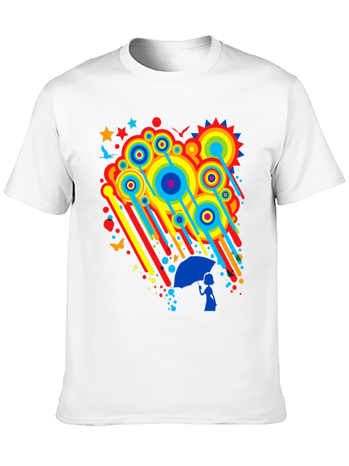 Rainbow Rain Graphic Tee