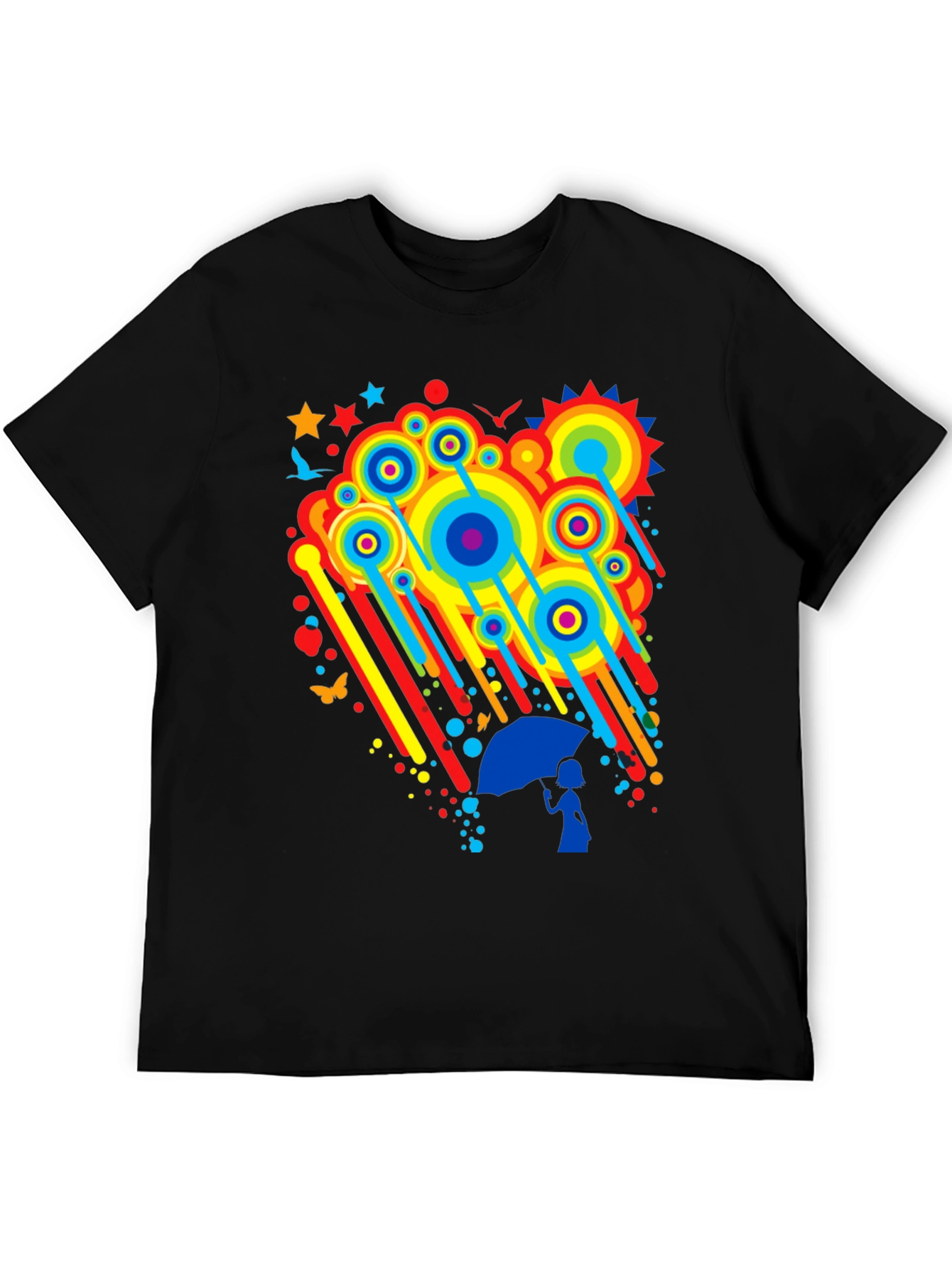 Rainbow Rain Graphic Tee