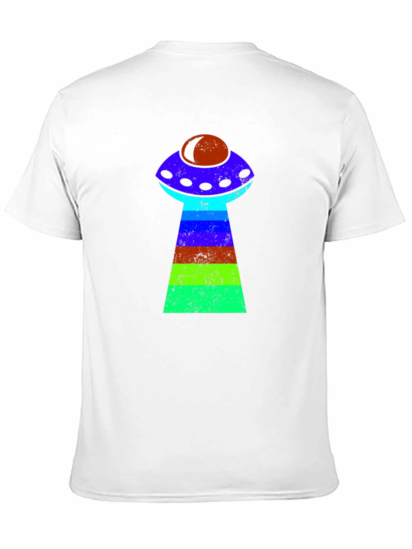 Retro Alien UFO T-Shirt - Black Graphic Tee