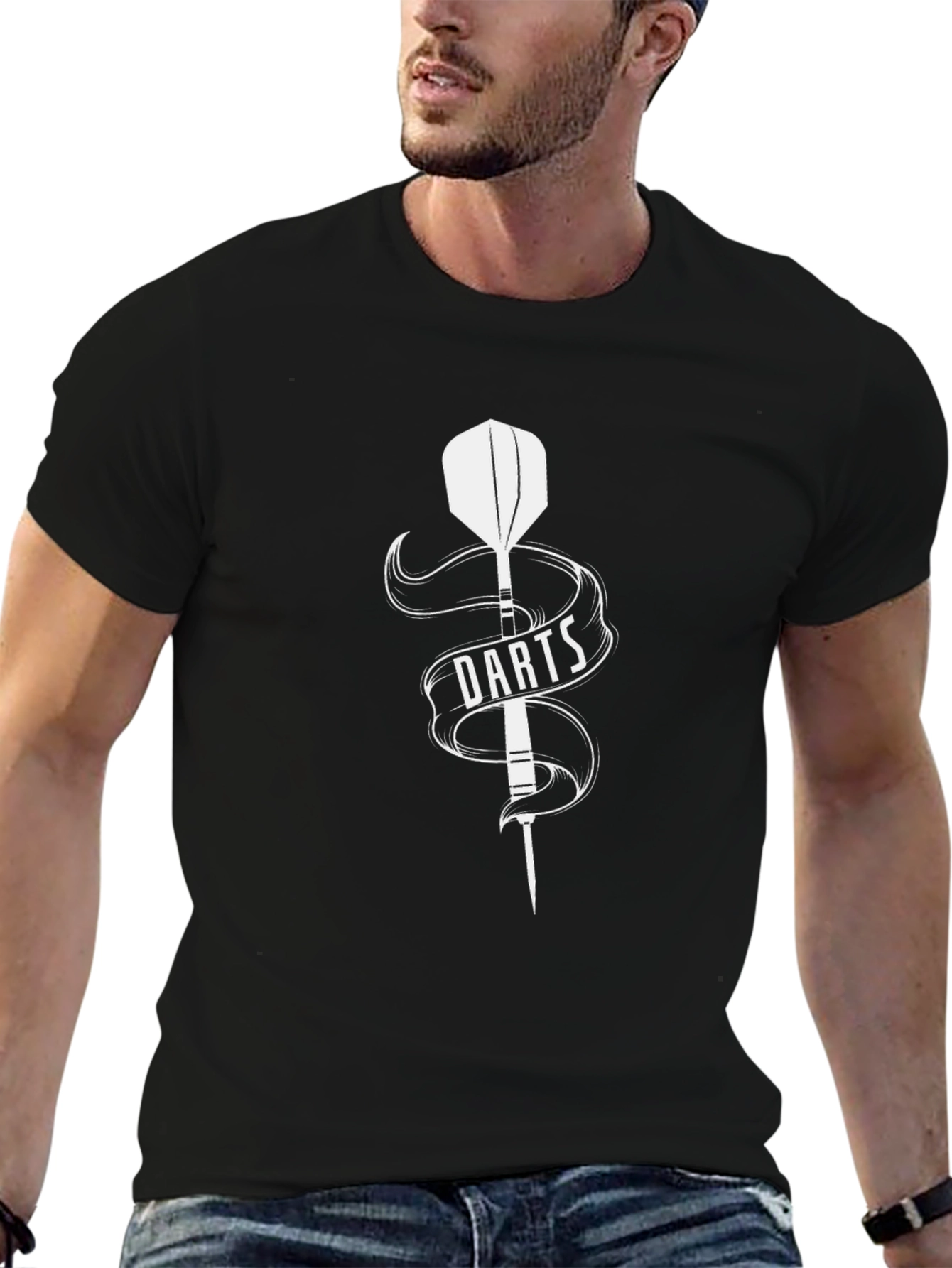 Darts Graphic T-Shirt - Dart Thrower Design