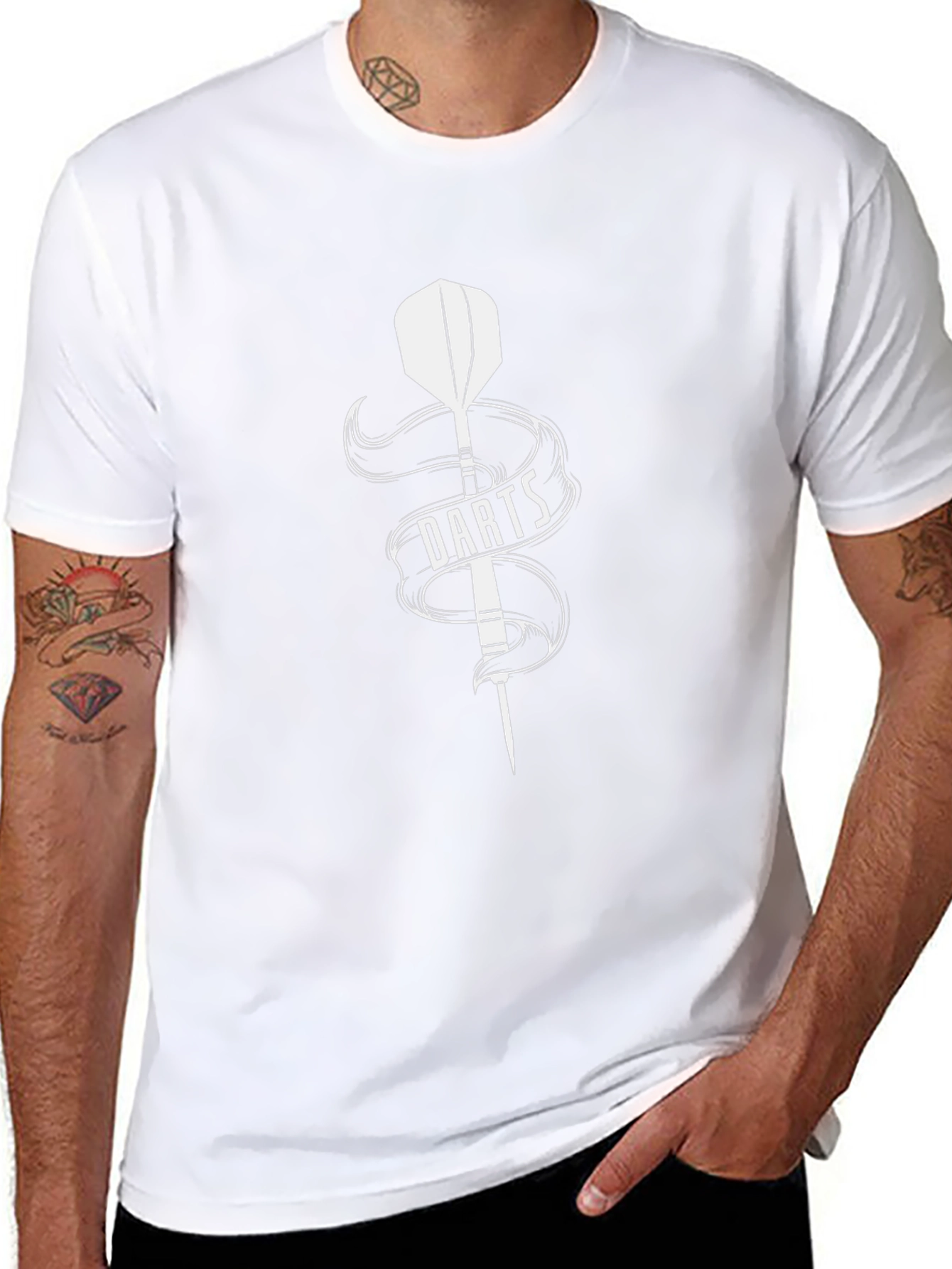 Darts Graphic T-Shirt - Dart Thrower Design